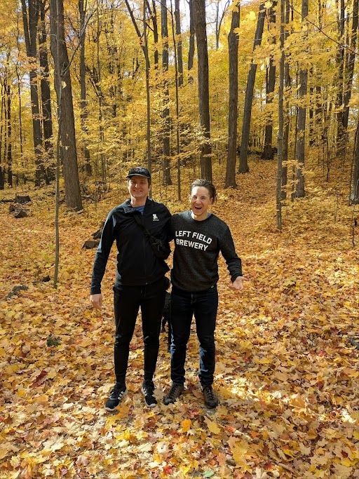 Photo of Josip Vulic, CTO, and Derek Jouppi, CEO, on a hike.