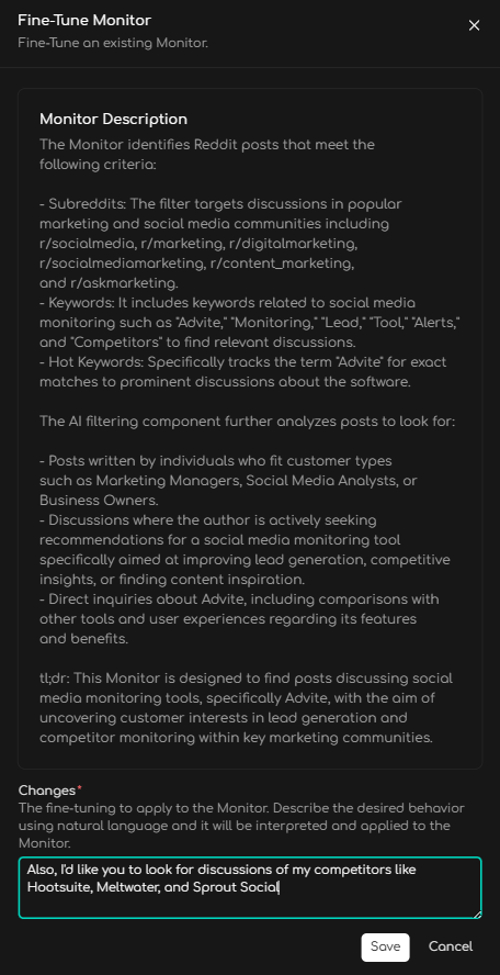 How to fine-tune a Monitor.