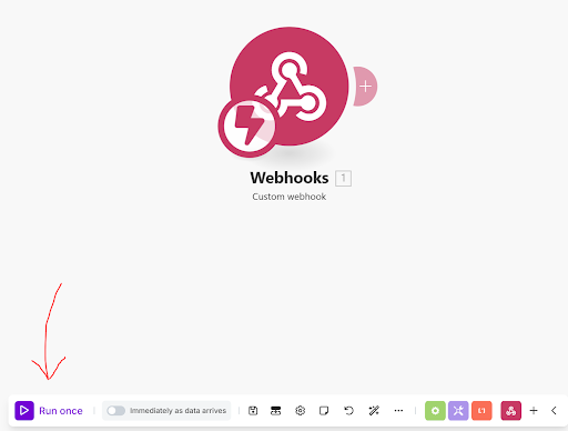 Testing a Make webhook.